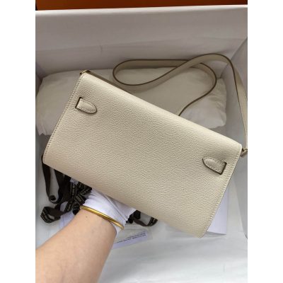 Alternative view of Replica Hermes Kelly Wallet To Go Woc 499041 Off-White