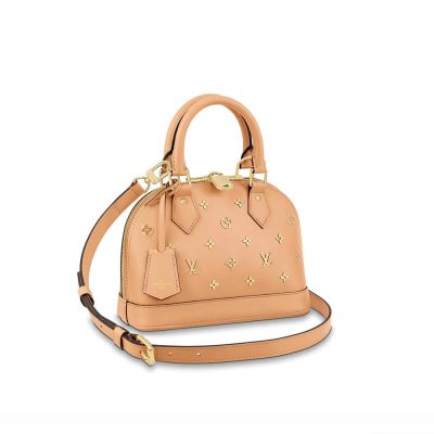 Replica Louis Vuitton Alma Bb Monogram Metal In Beige M58638