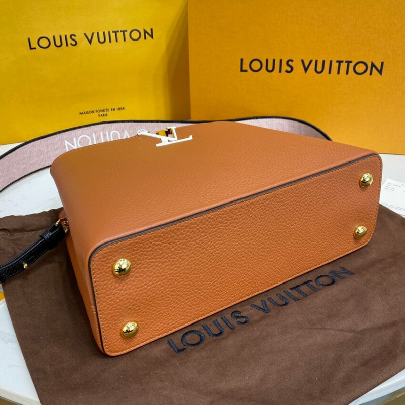 Replica Louis Vuitton Capucines Mm M59020 Gold/Noir - Image 4