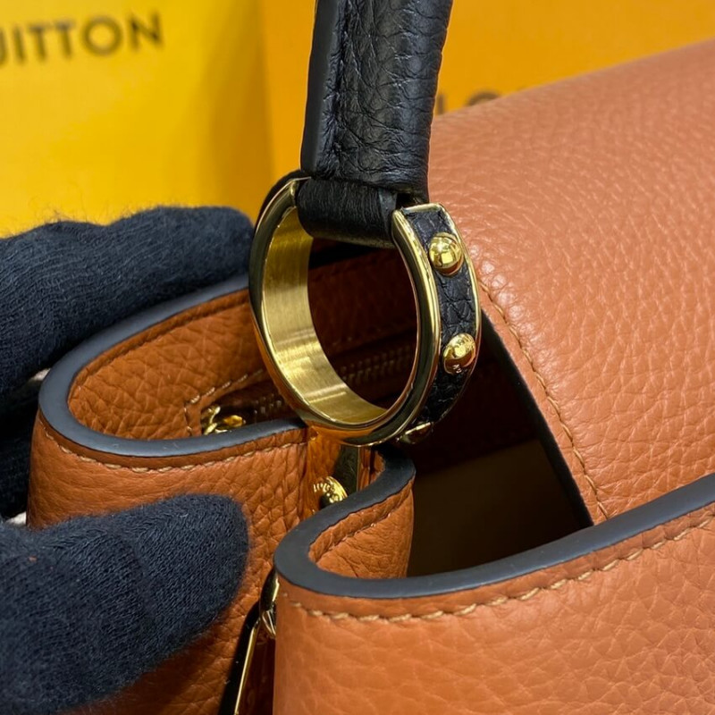 Replica Louis Vuitton Capucines Mm M59020 Gold/Noir - Image 6