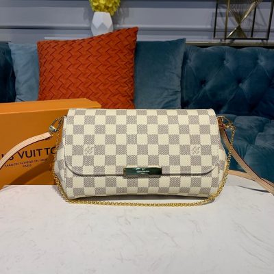 Alternative view of Replica Louis Vuitton Damier Azur Canvas Favorite Mm N41275