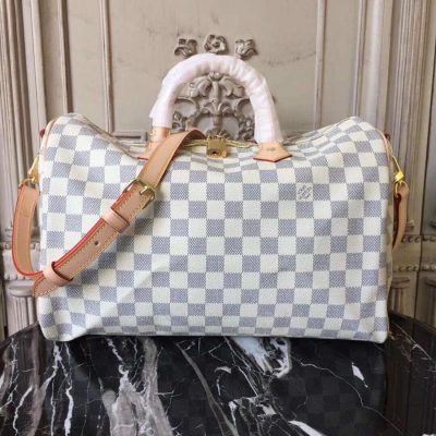 Alternative view of Replica Louis Vuitton Damier Azur Canvas Speedy Bandouliere 35 N41372