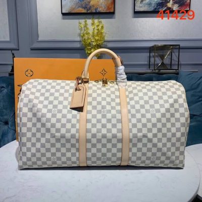 Alternative view of Replica Louis Vuitton Damier Azur Keepall Bandouliere 55 N41429