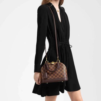 Alternative view of Replica Louis Vuitton Damier Ebene Canvas Alma Bb N41221