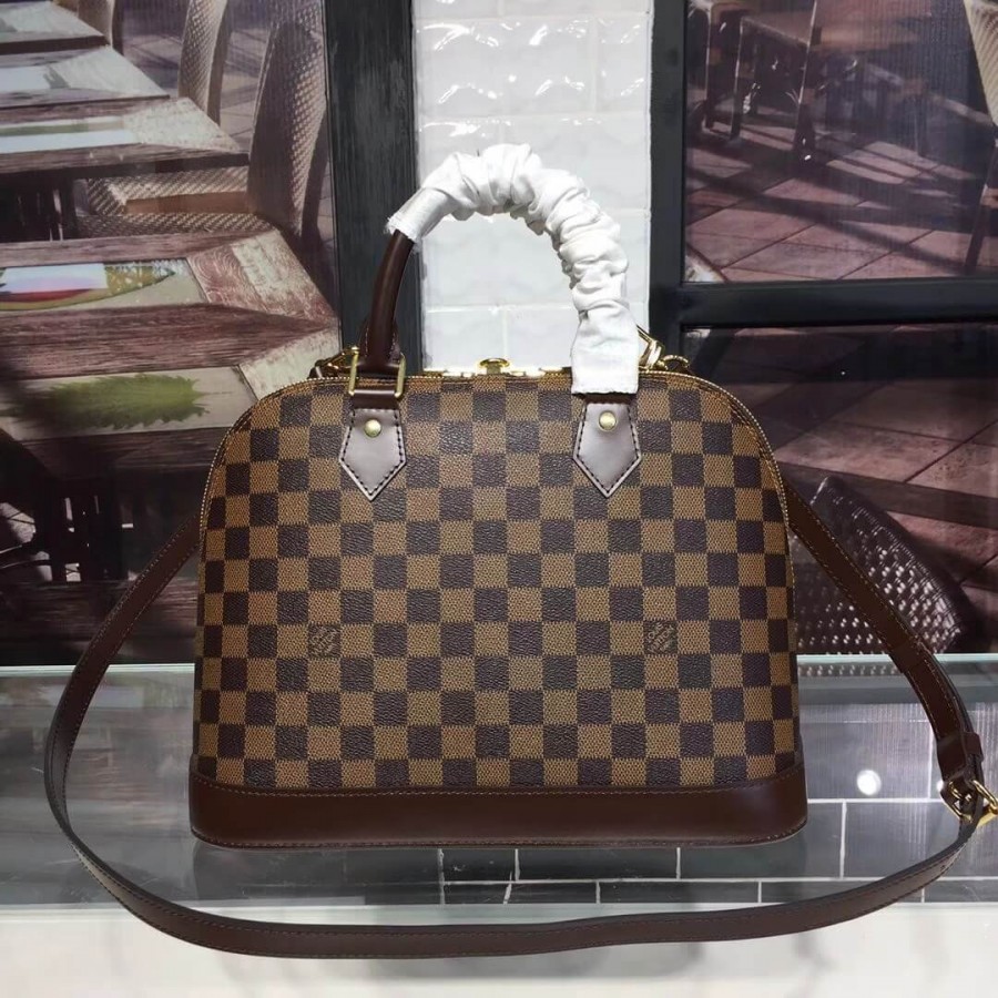 Replica Louis Vuitton Damier Ebene Canvas Alma Pm N53151 - Image 4