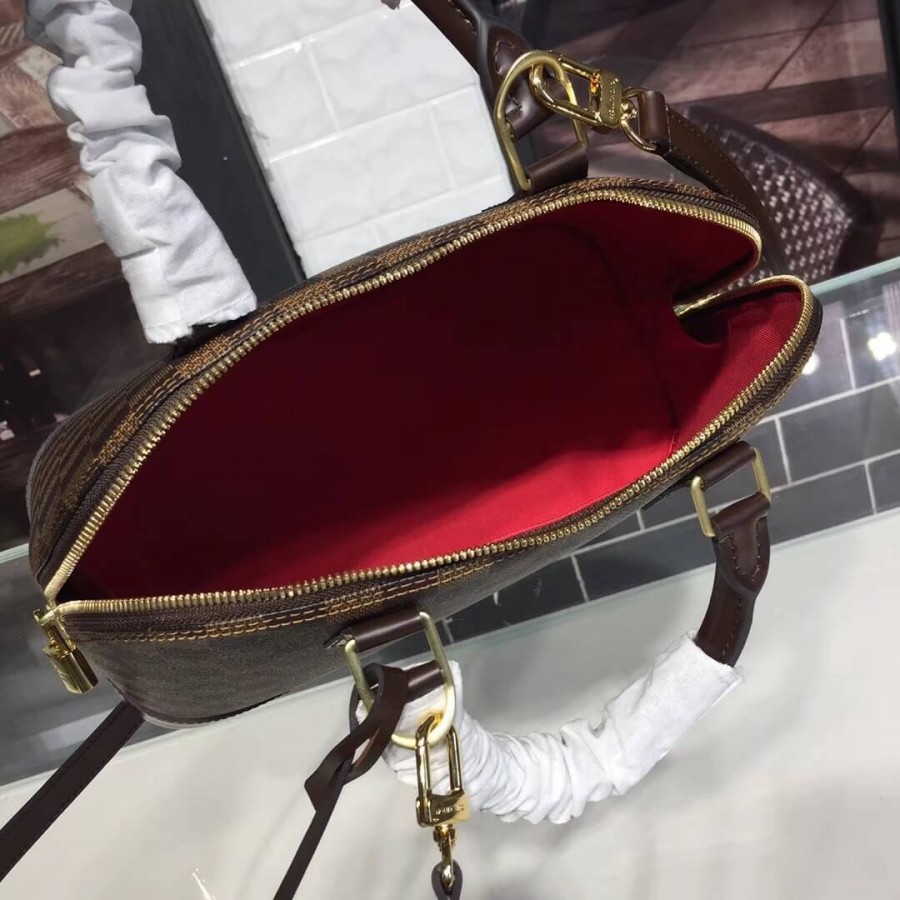 Replica Louis Vuitton Damier Ebene Canvas Alma Pm N53151 - Image 9