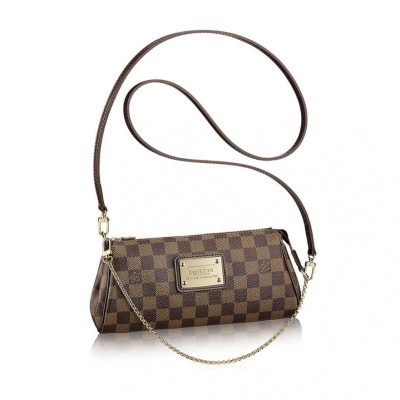 Replica Louis Vuitton Damier Ebene Canvas Eva Clutch N55213