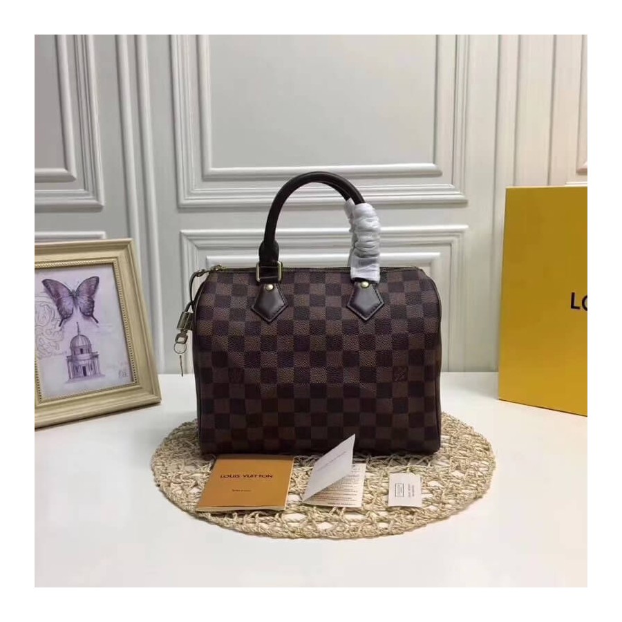 Replica Louis Vuitton Damier Ebene Canvas Speedy 25 N41365 - Image 2
