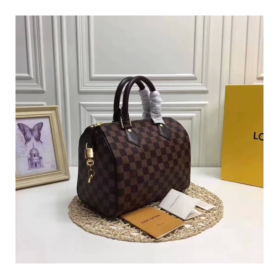 Replica Louis Vuitton Damier Ebene Canvas Speedy 25 N41365 - Image 3