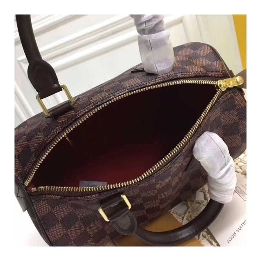 Replica Louis Vuitton Damier Ebene Canvas Speedy 25 N41365 - Image 10