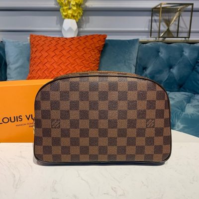 Alternative view of Replica Louis Vuitton Damier Ebene Canvas Toiletry Bag 25 N47624