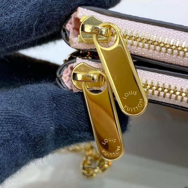 Replica Louis Vuitton Damier Ebene Double Zip Pochette N60254 - Image 11