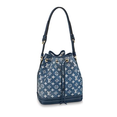 Replica Louis Vuitton Denim Jacquard Textil Petit Noe M59606