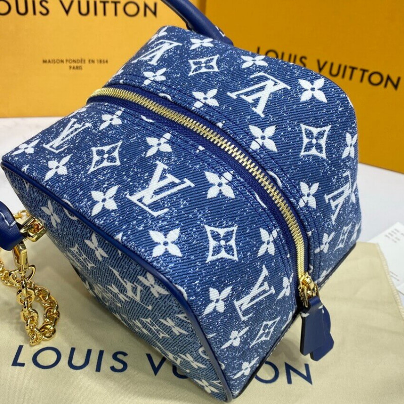 Replica Louis Vuitton Denim Jacquard Textil Square Bag M59611 - Image 13