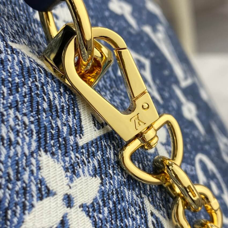 Replica Louis Vuitton Denim Jacquard Textil Square Bag M59611 - Image 22