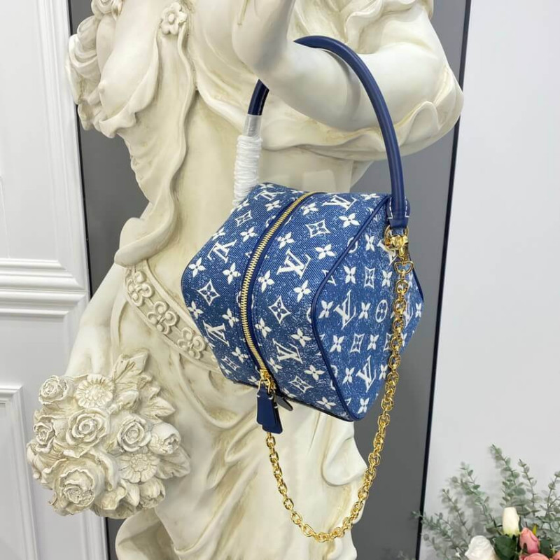 Replica Louis Vuitton Denim Jacquard Textil Square Bag M59611 - Image 7