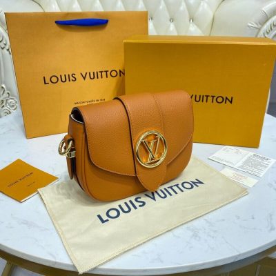 Alternative view of Replica Louis Vuitton Lv Pont 9 Soft Pm M58729 Golden Siena