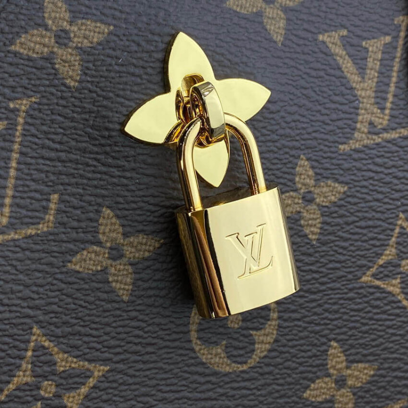 Replica Louis Vuitton Monogram Canvas Flower Tote M43550 Black - Image 11