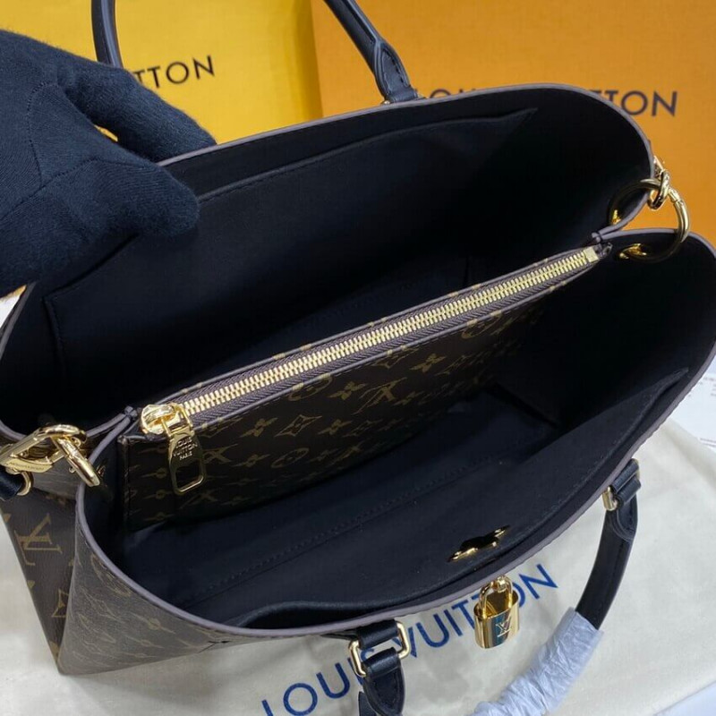 Replica Louis Vuitton Monogram Canvas Flower Tote M43550 Black - Image 13