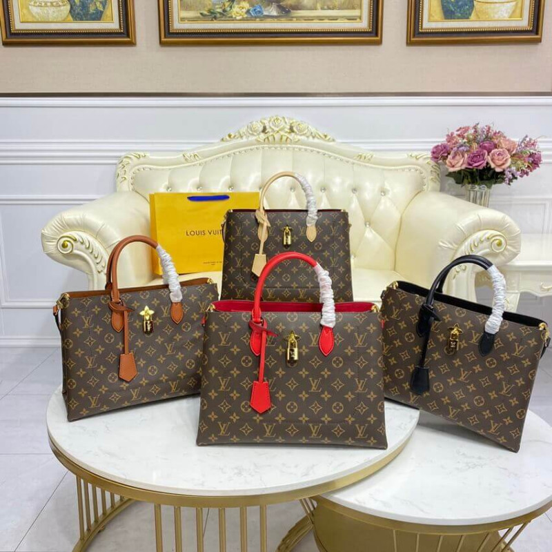 Replica Louis Vuitton Monogram Canvas Flower Tote M43550 Black - Image 17