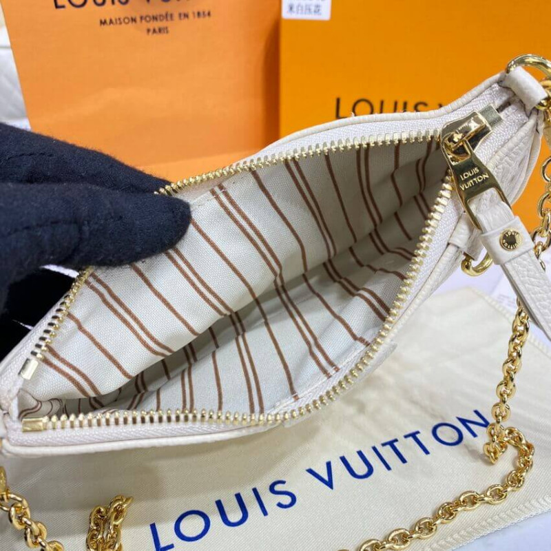 Replica Louis Vuitton Monogram Empreinte Easy Pouch On Strap M81066 Creme Aaa - Image 15
