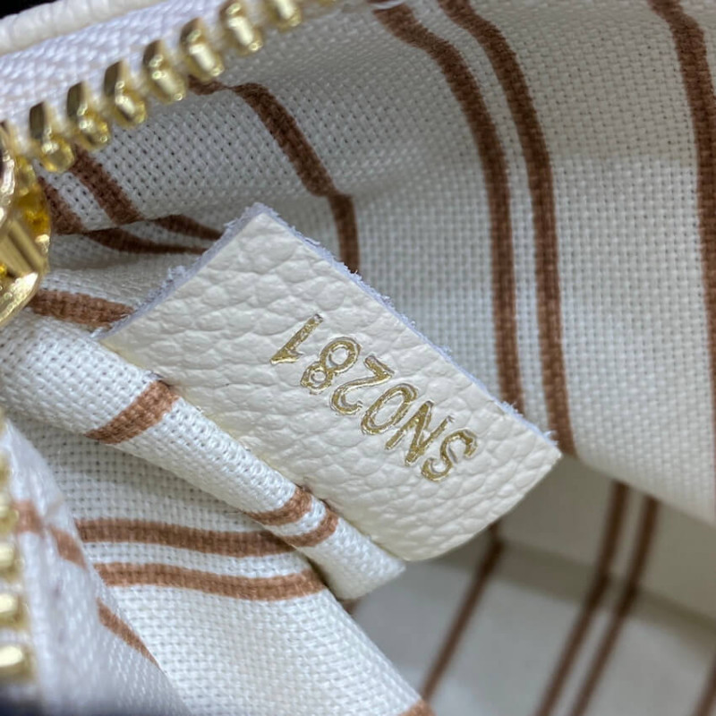 Replica Louis Vuitton Monogram Empreinte Easy Pouch On Strap M81066 Creme Aaa - Image 16