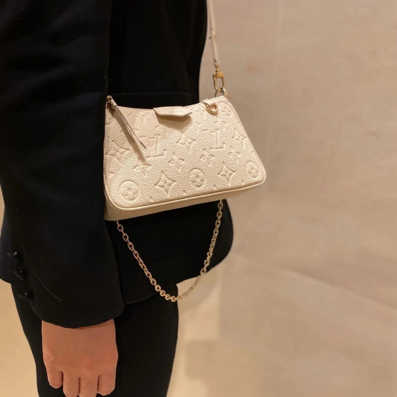 Replica Louis Vuitton Monogram Empreinte Easy Pouch On Strap M81066 Creme Aaa - Image 6