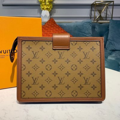 Alternative view of Replica Louis Vuitton Monogram Reverse Canvas Dauphine Clutch M44178