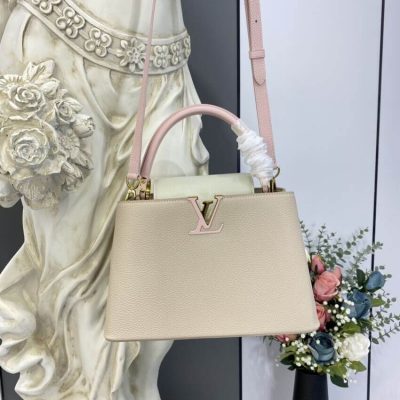 Replica Louis Vuitton Taurillon Leather Capucines Mm M57224