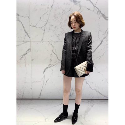 Alternative view of Replica Saint Laurent Becky Chain Wallet In Quilted Lambskin 585031