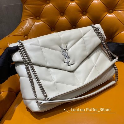 Alternative view of Replica Saint Laurent Loulou Puffer Medium Bag In Quilted Lambskin 577475
