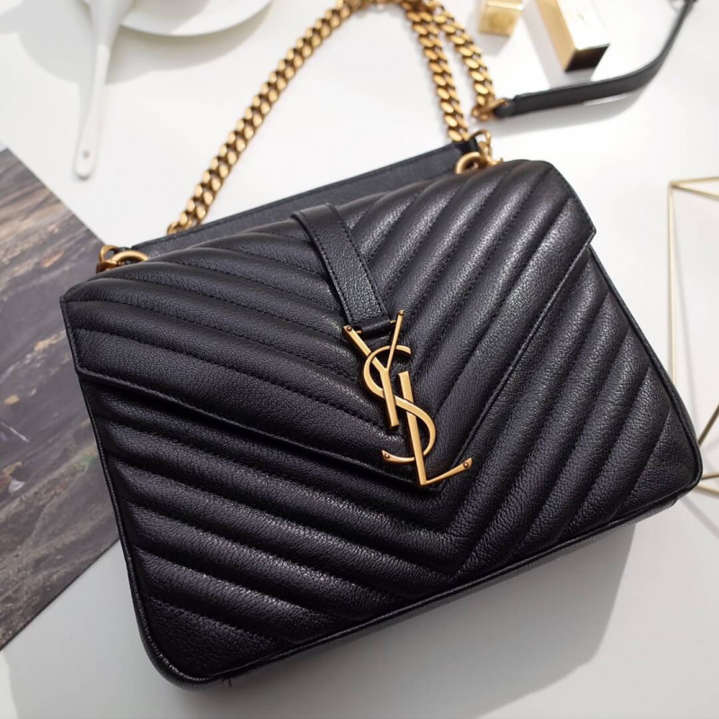 Replica Saint Laurent Medium College Bag 392737 Black - Image 3