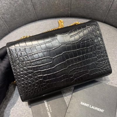Alternative view of Replica Saint Laurent Small Kate Tassel Chain Bag In Crocodile Leather 354120