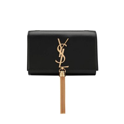 Replica Saint Laurent Smooth Calfskin Small Classic Monogram Kate Tassel Satchel 354120