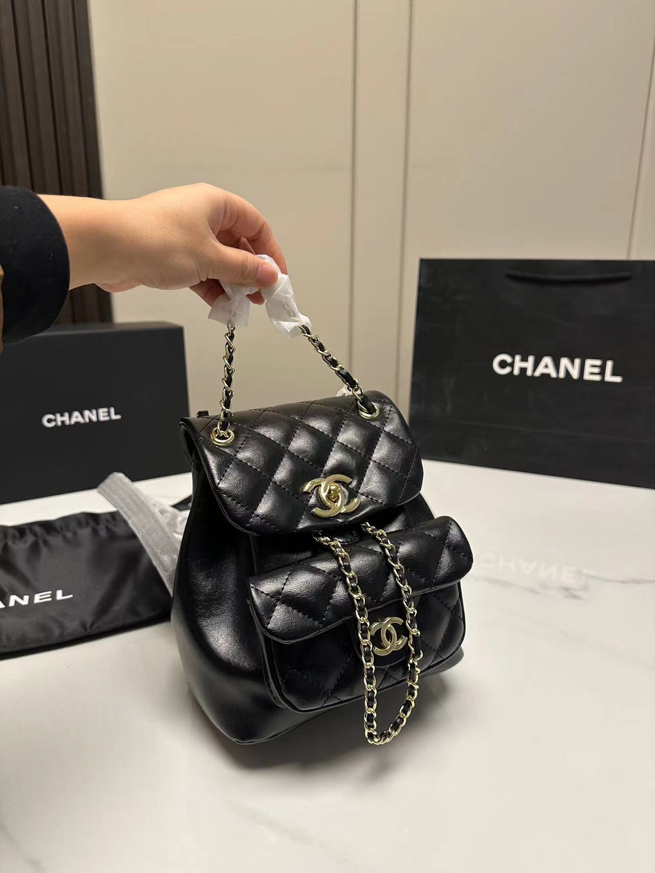 Replica Chanel Mini Duma BackpackAs2908 - Image 2