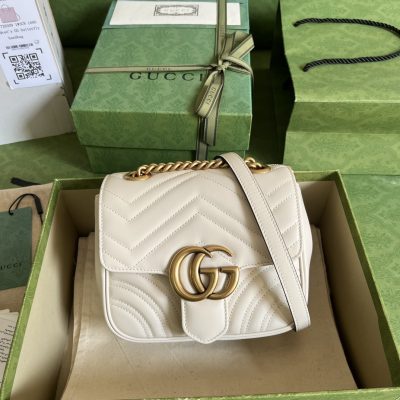 Replica Gucci Marmont Gg White 739682