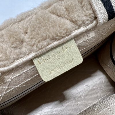 Alternative view of Replica Dior Book Tote Small Beige Cannage Shearling M1265Zmbu_M918