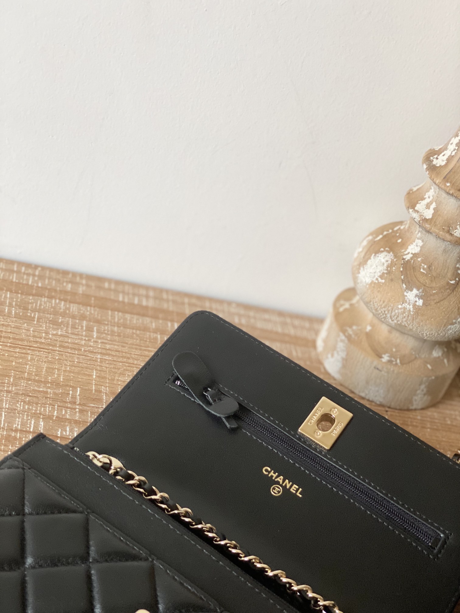 Replica Chanel Wallet On Chain Black Ap1450 - Image 5