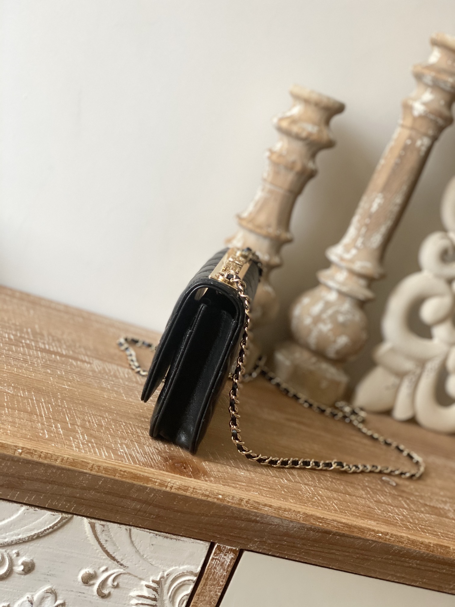 Replica Chanel Wallet On Chain Black Ap1450 - Image 9
