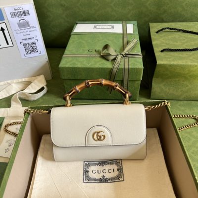Replica Gucci Gg Small Top Handle Bag With Bamboo 675794