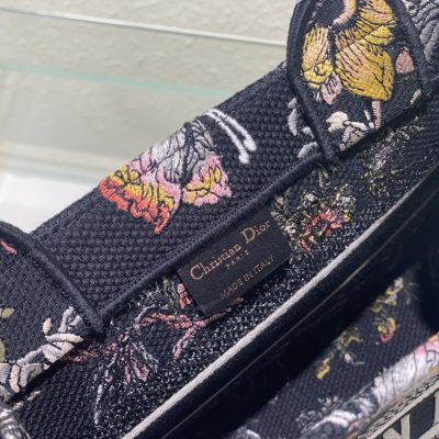 Alternative view of Replica Dior Book Tote Small Black Multicolor Dior Jardin Botanique Embroidery M1265Zrzb