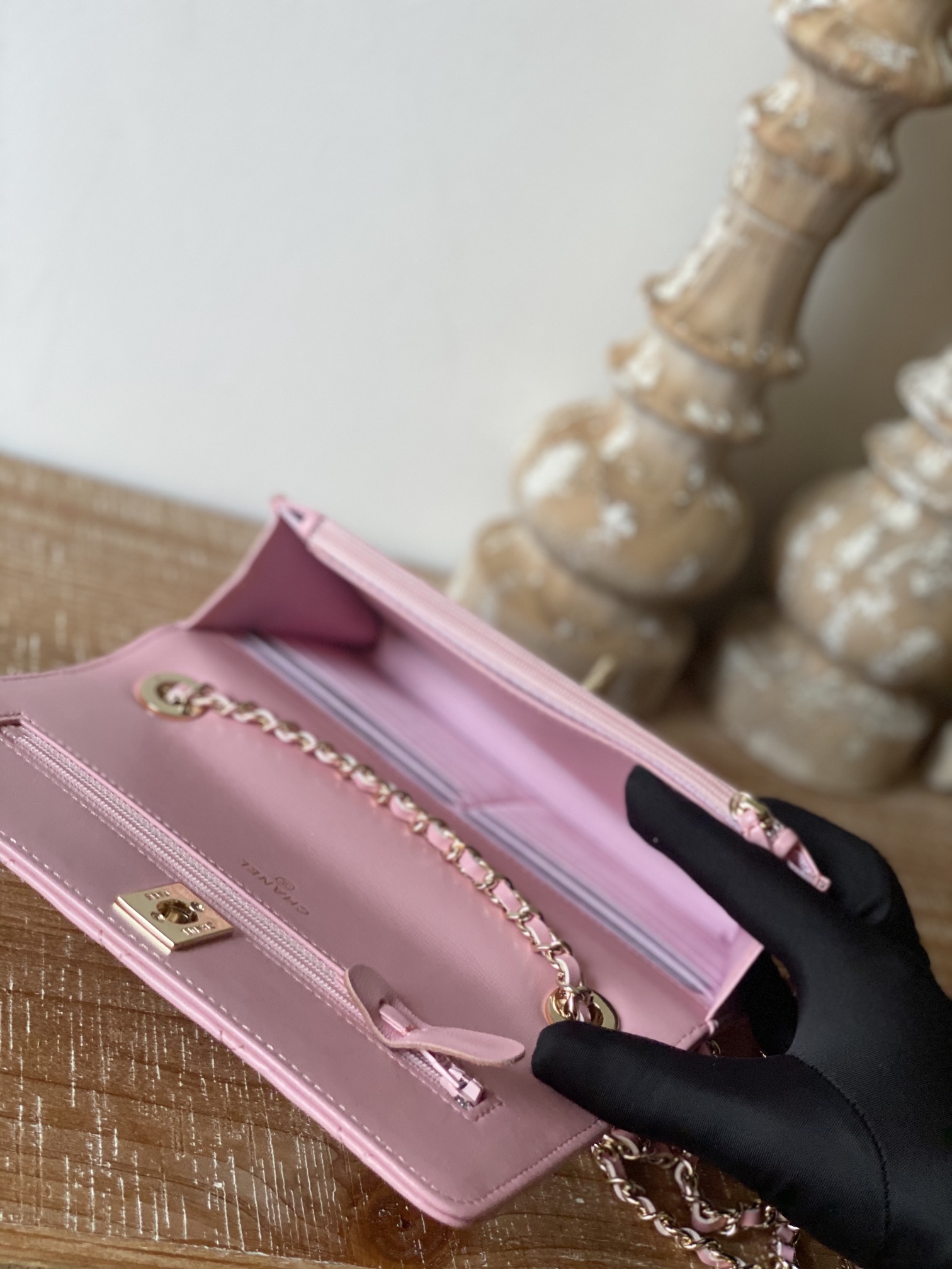 Replica Chanel Wallet On Chain Pink Ap1450 - Image 2