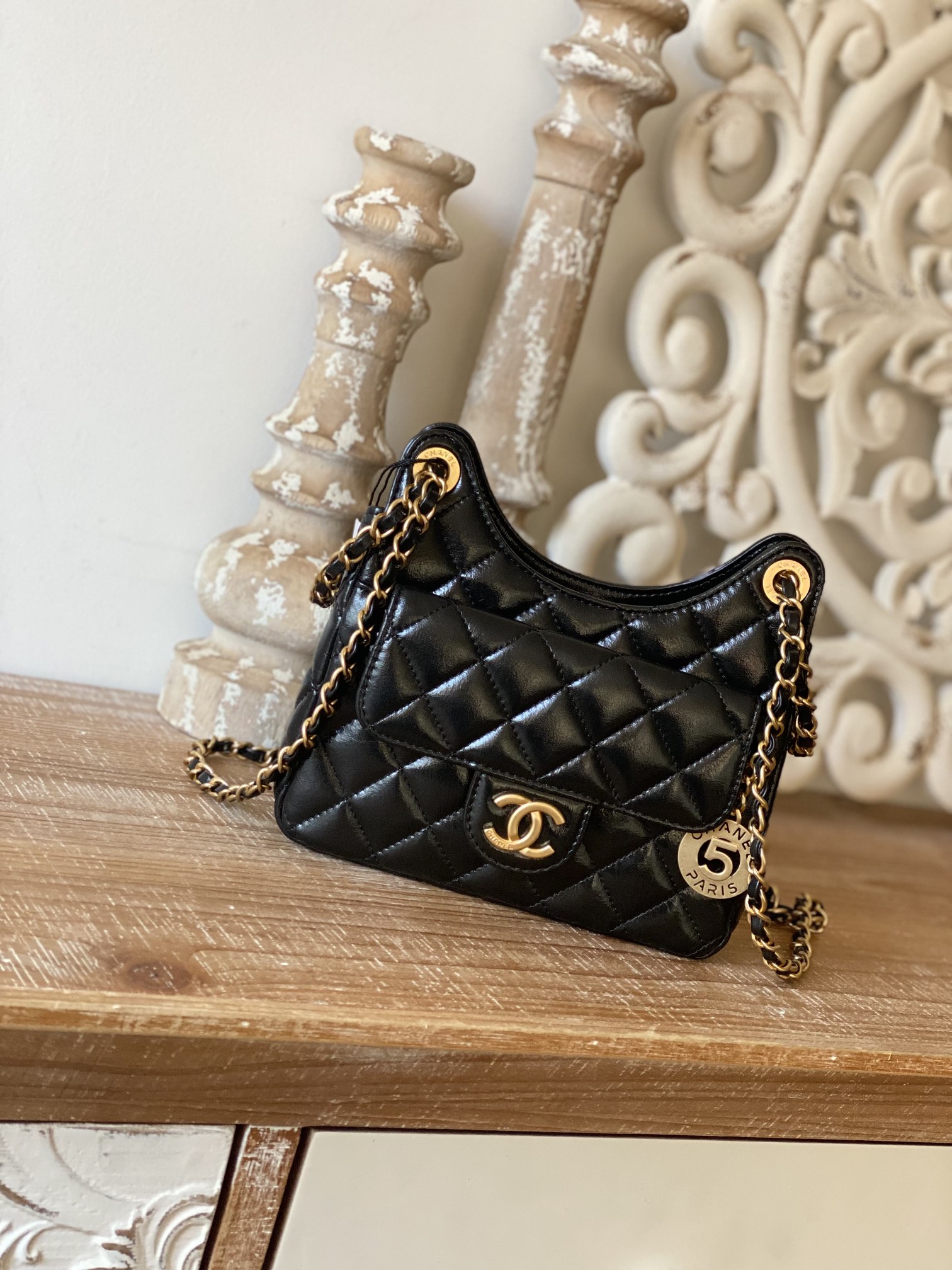 Replica Chanel Cf Mini 3710 Black