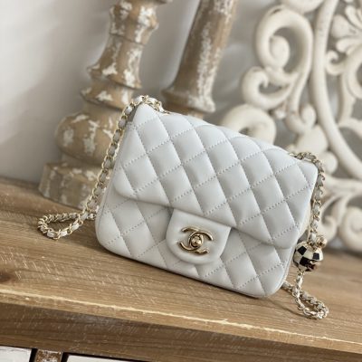 Replica Chanel Cf Mini 1786 White