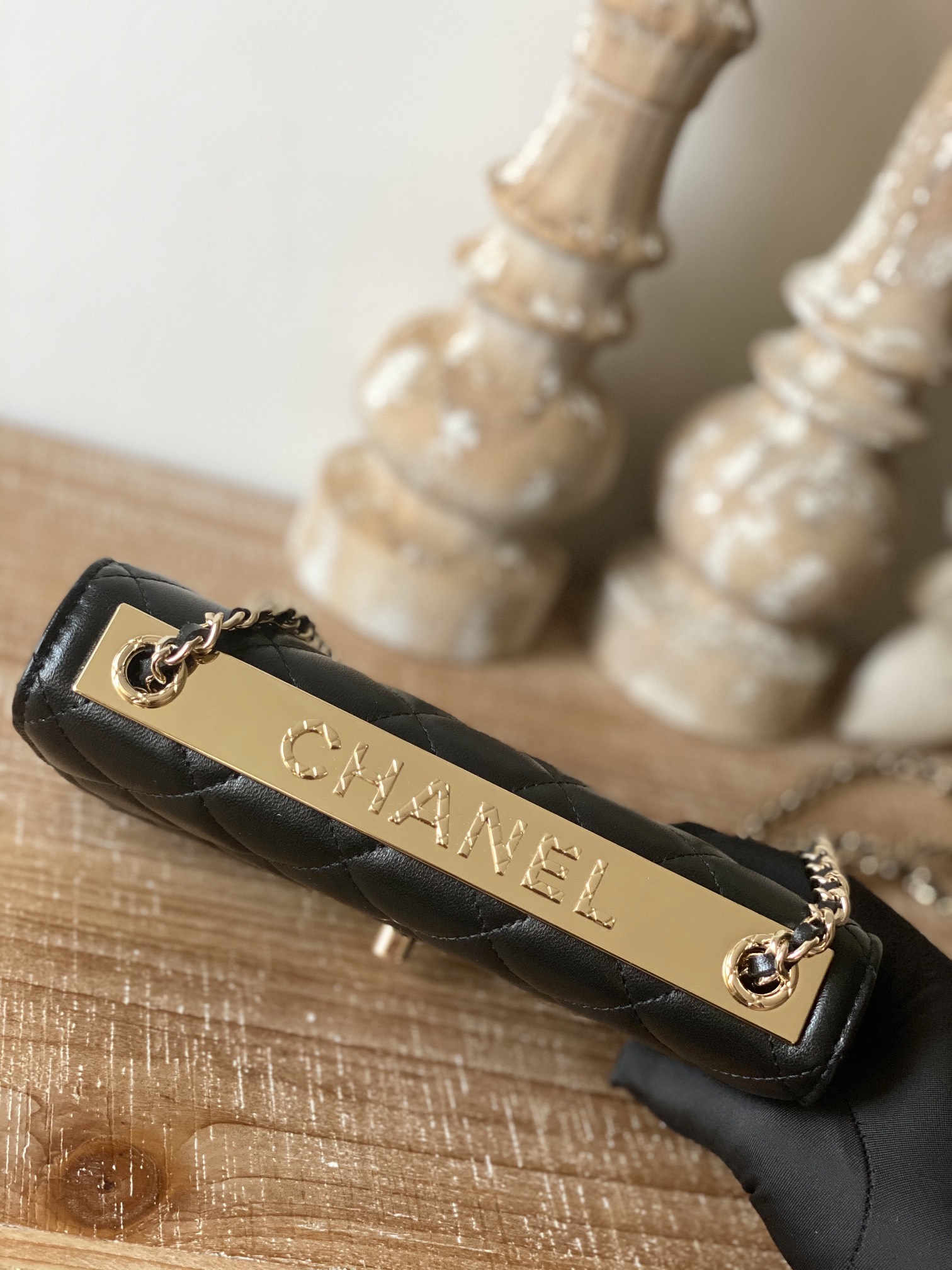 Replica Chanel Wallet On Chain Black Ap1450 - Image 4