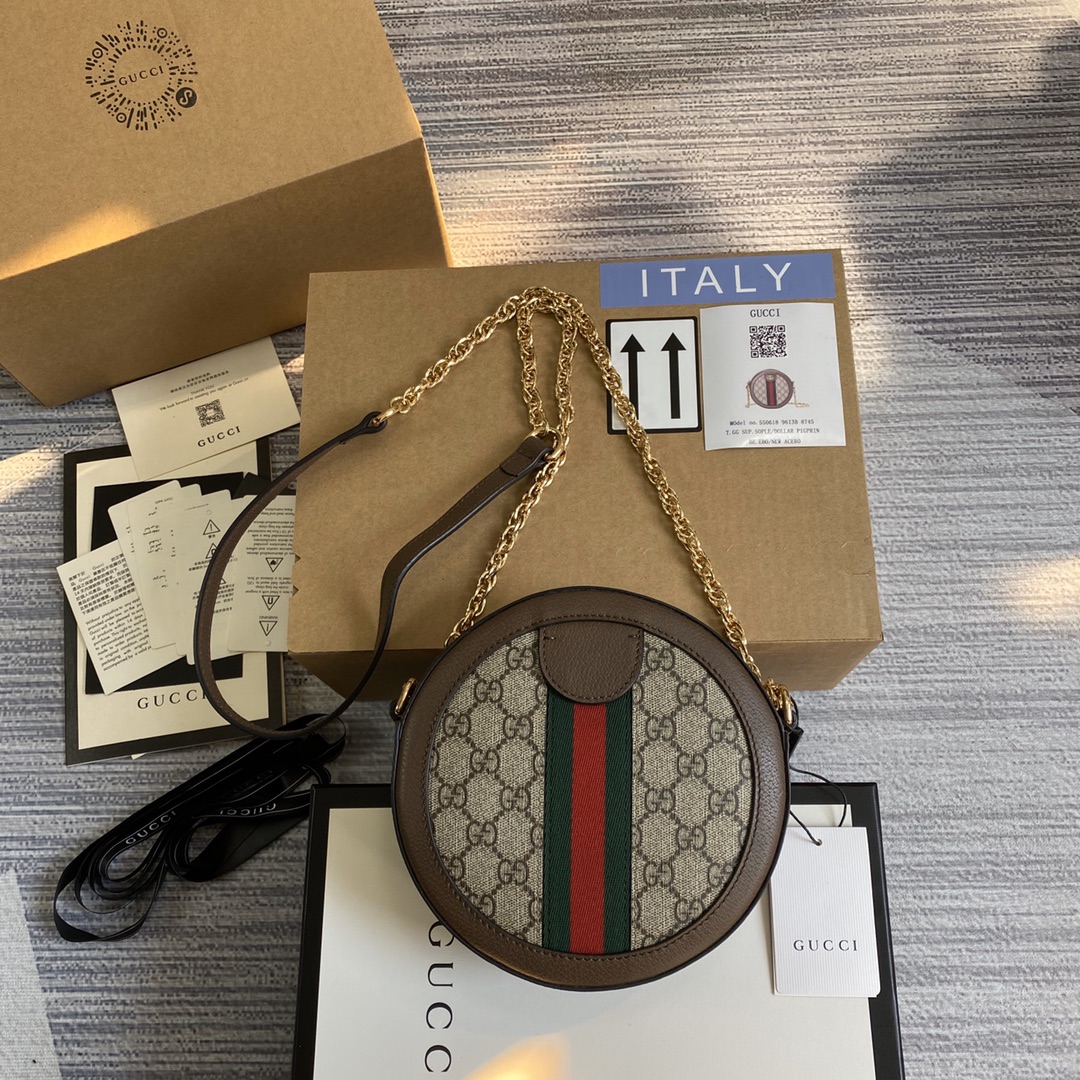 Replica Gucci Ophidia Mini Gg Round Shoulder Bag 550618 - Image 9