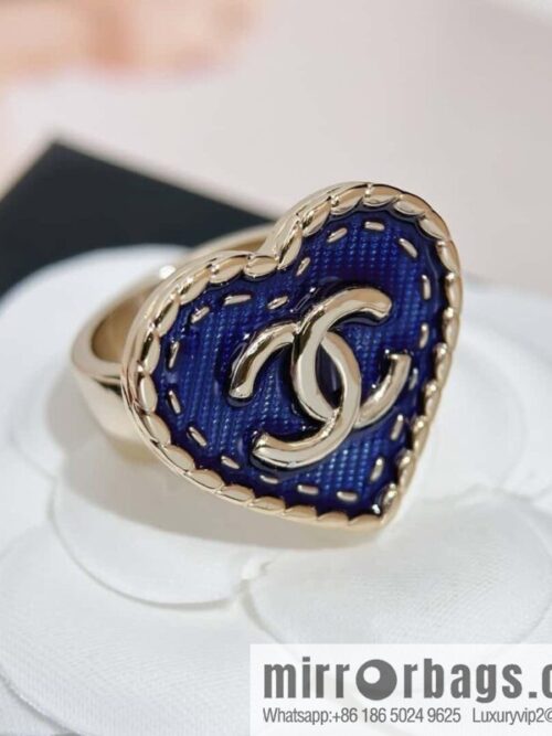 IMG_3043-800x800f3egg3avoym72239_20250630152559.jpg ❗️New ❗️ Chanel ring ☀️ new ☑️ Chanel double c denim peach heart love ring ☀️