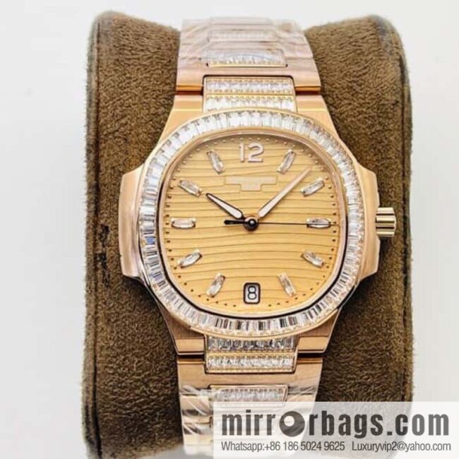 PP Patek Philippe customized 9015 to 324 S automatic integrated winding mechanical movement 7014 Ladies Nautilus limited edition series watch