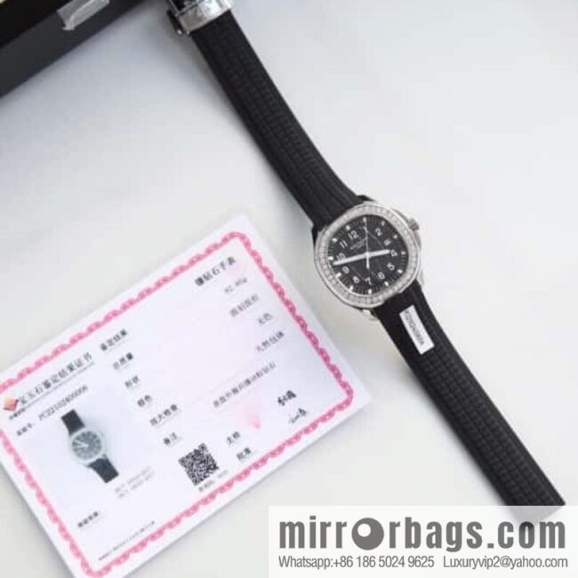 Exclusively launched, the new Patek Felix AQUANAUT series dial is inlaid with 48 vs2.0 real diamonds, about 1.2 carats, the original Swiss quartz movement, the watch size is 38mm