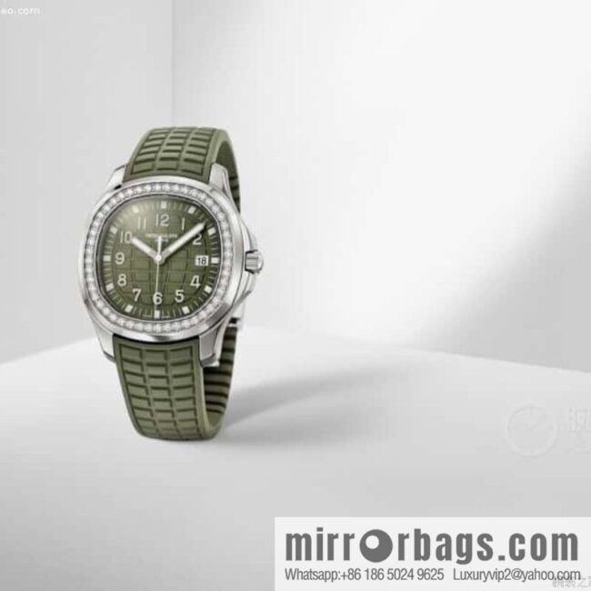 Exclusively launched, the new Patek Felix AQUANAUT series dial is inlaid with 48 vs2.0 real diamonds, about 1.2 carats, the original Swiss quartz movement, the watch size is 38mm